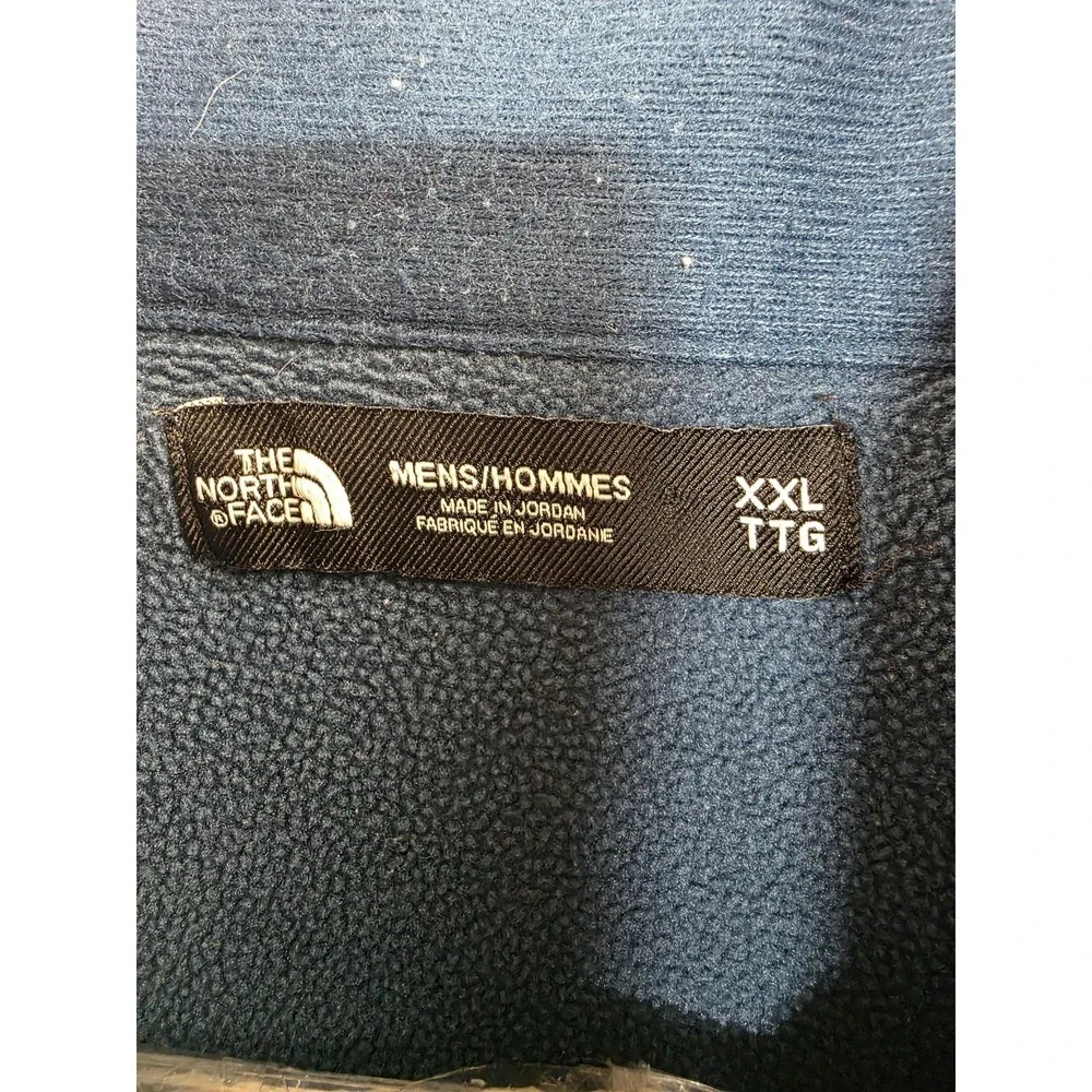 The North Face Jacket Mens 2XL Blue Fleece Full Zip Softshell Outdoor Coat